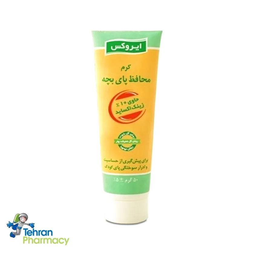 کرم محافظ پای بچه ایروکس  50g